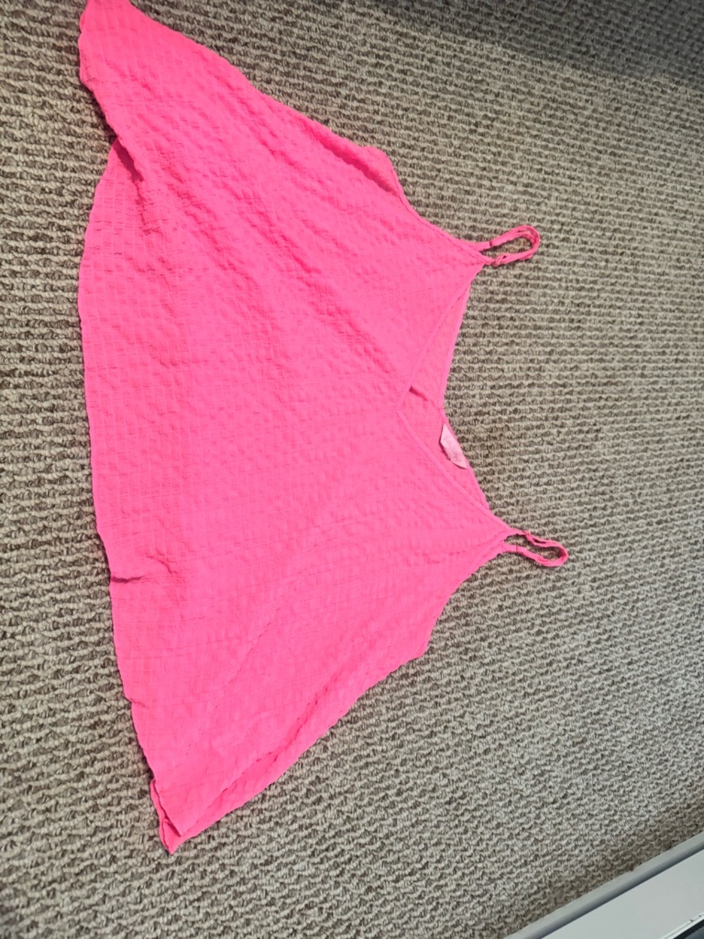 Lilly Pulitzer Neon Pink Textured Spaghetti-Strap Tank